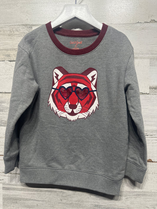 Boys Preowned Size 5t Cat and Jack Tiger Sweatshirt - Play Condition**