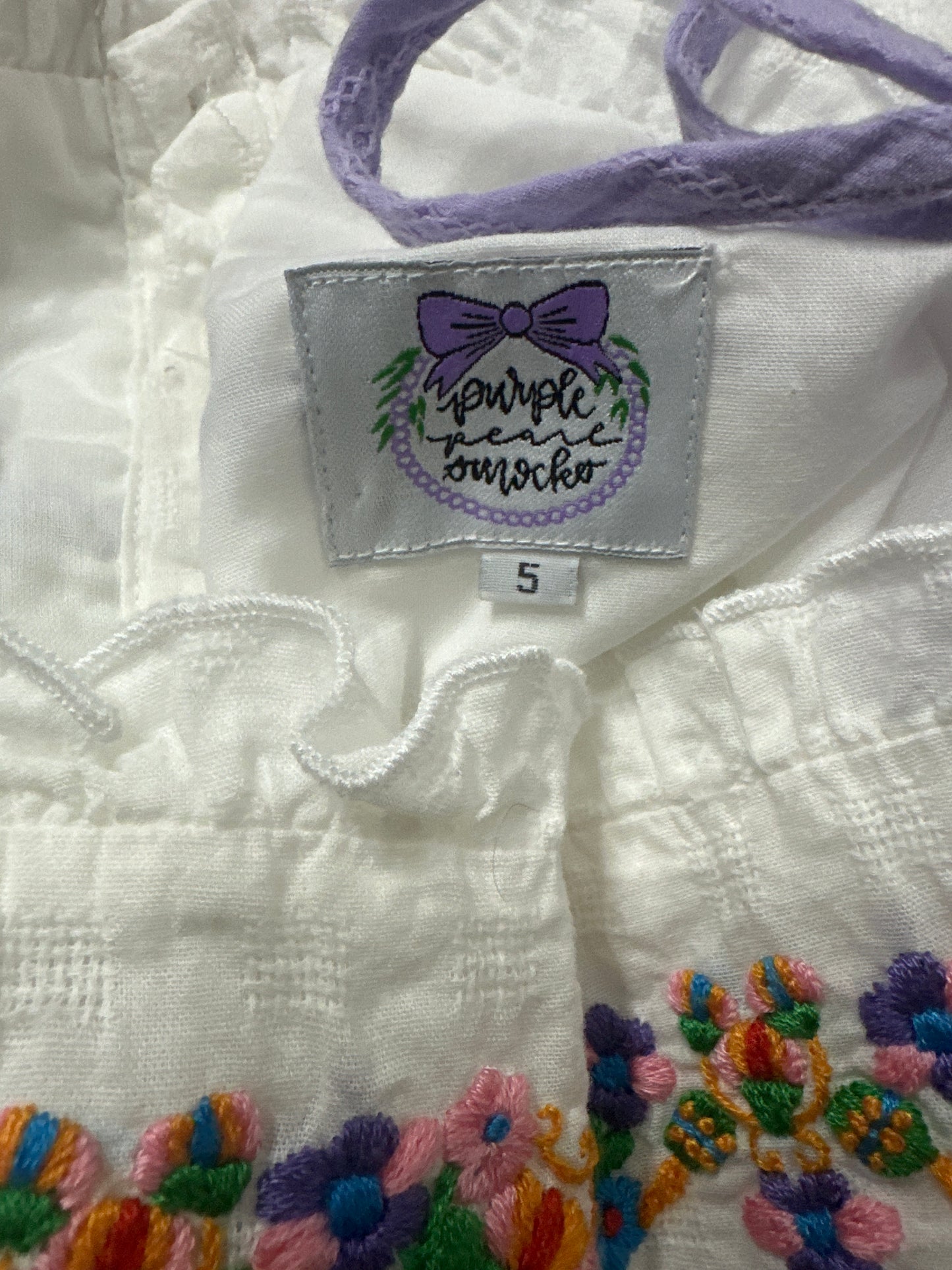 Girls Size 5 Purple Pearl Two Piece Outfit Set - Very Good Used Condition