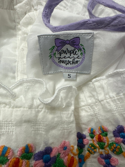 Girls Size 5 Purple Pearl Two Piece Outfit Set - Very Good Used Condition