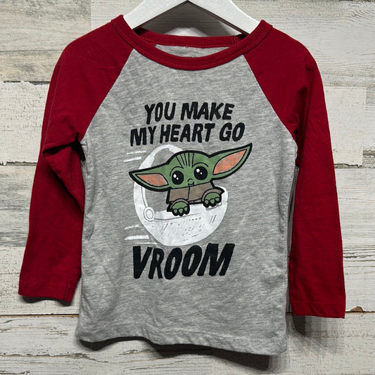 Boys Size 2t Star Wars Make My Heart Go Vroom Shirt - Good Used Condition