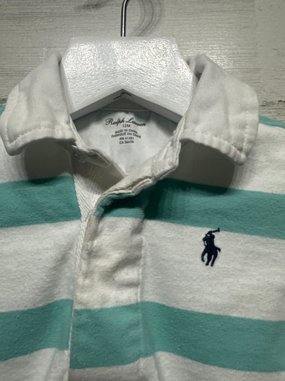 Size 12m Ralph Lauren Striped Polo Romper - Play Condition*