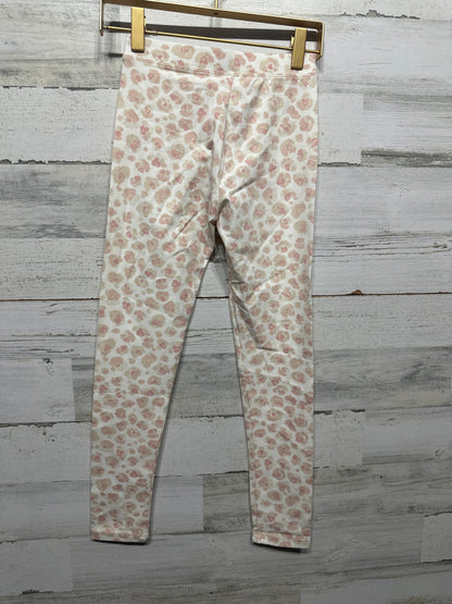 Girls Preowned Size 8 Crewcuts Leopard Leggings  - Very Good Used Condition