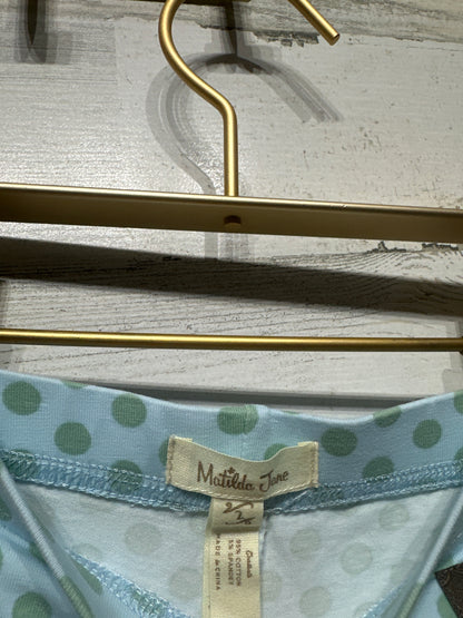 Matilda Jane Girls Size 2 Floral Dress and Polka Dot Ruffle Shorties VGUC