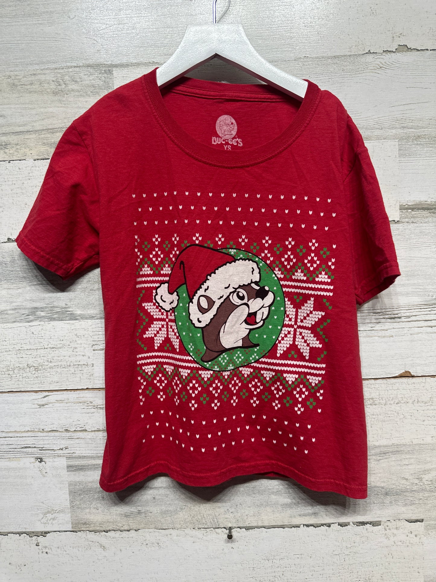 Size Youth Small Buc-ee's Holiday Shirt - Very Good Used Condition