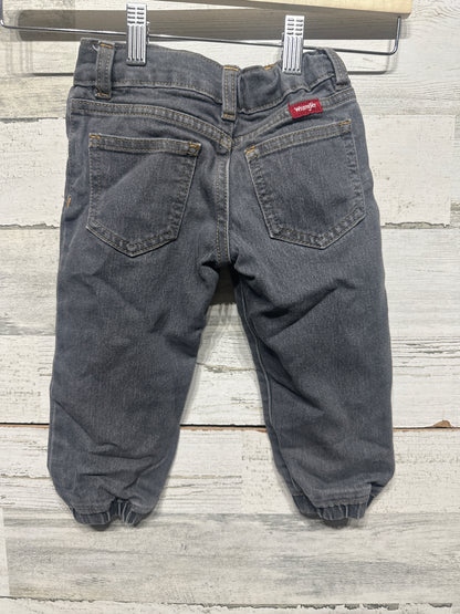 Boys Preowned Size 2t Wrangler Grey Jeans - Good Used Condition