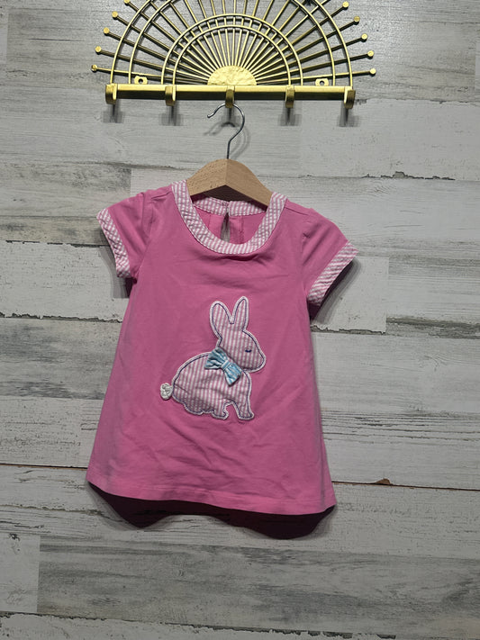 Preowned Girls Size 2t JK Girls Bunny Applique Dress - Good Used Condition