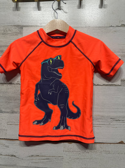 Boys Preowned Size 2t Carter’s Dino Rash Guard - Good Used Condition