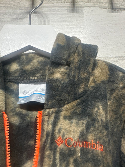Columbia Snowtop Boys 18-24m Camo Fleece Hooded Bunting Suit VGUC