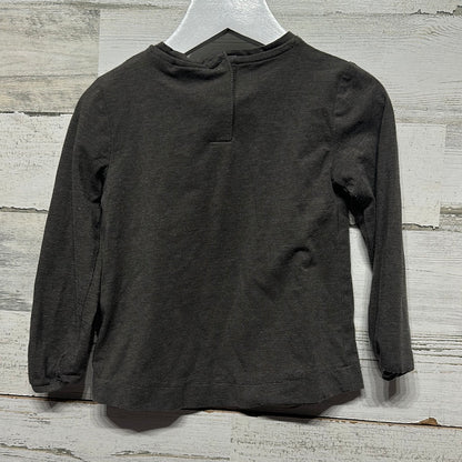 Girls Size 18-24m Zara Long Sleeve Dark Grey Shirt  - Good Used Condition