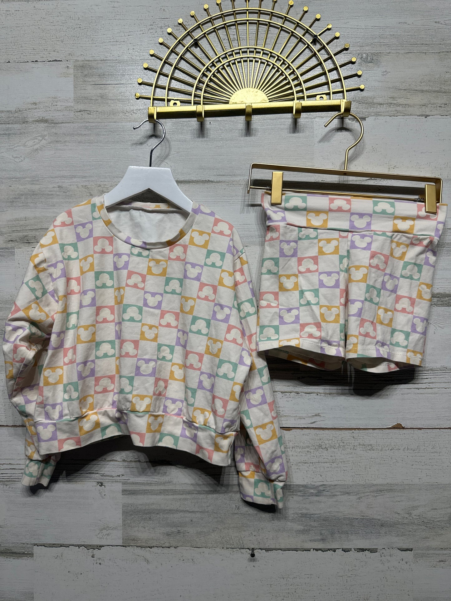 Happy Harlow - Handmade Disney Mickey Outfit Set - Girls Size 8 - Very Good Used Condition