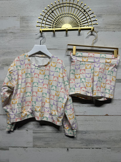 Happy Harlow - Handmade Disney Mickey Outfit Set - Girls Size 8 - Very Good Used Condition