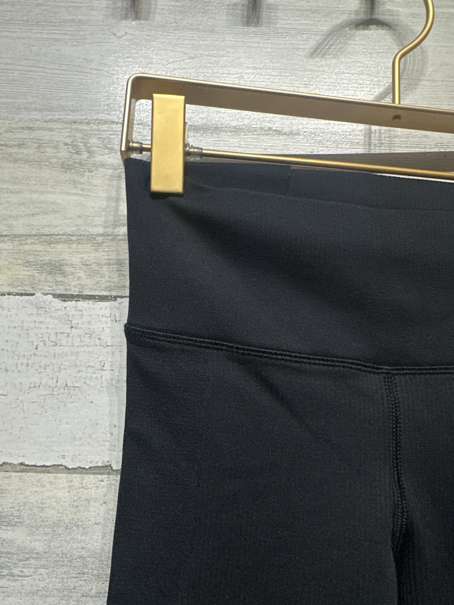 Girls Size 12 (Large) Athleta Girl Black Ribbed Compression Leggings - Very Good Used Condition
