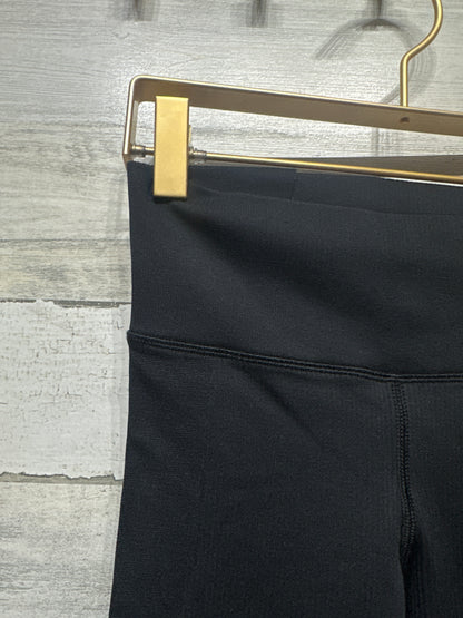 Girls Size 12 (Large) Athleta Girl Black Ribbed Compression Leggings - Very Good Used Condition