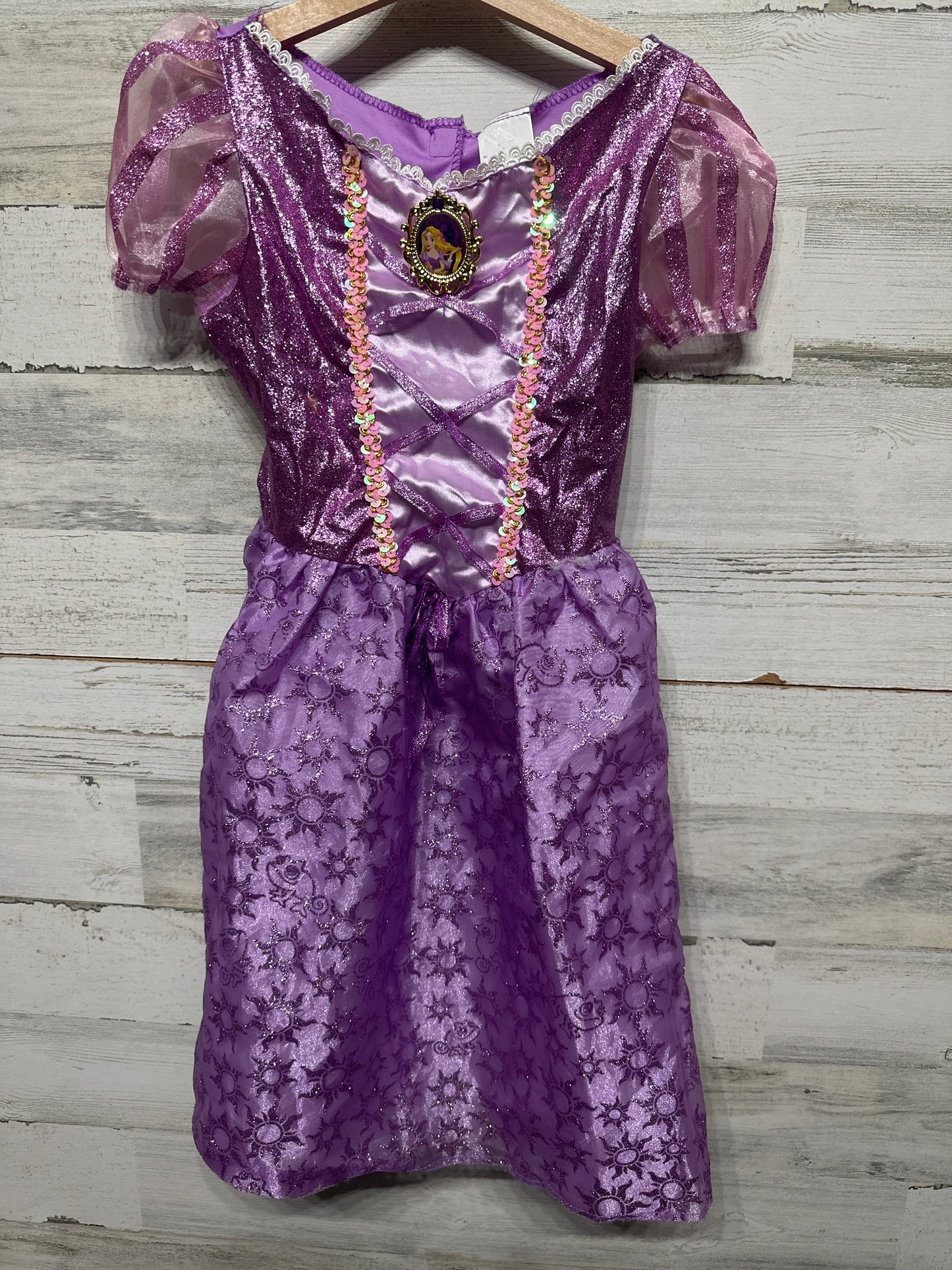 Disney Princess Rapunzel Costume Girls Size 4-6x Dress Up Dress GUC