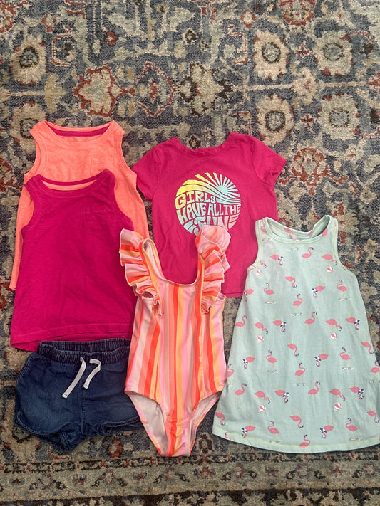 Girls 3T Spring/Summer Lot 6 Pieces GUC