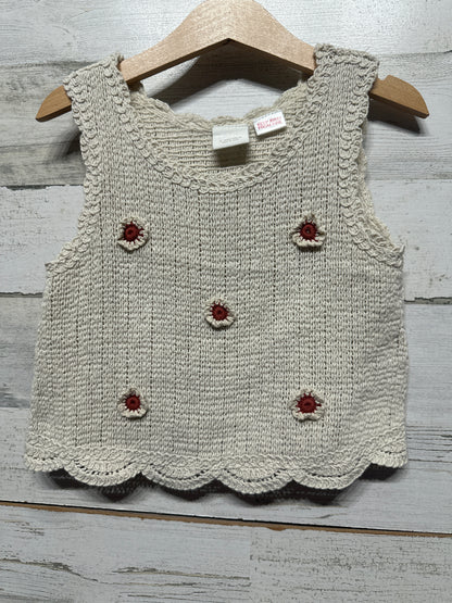 Zara Crochet Knit Top Girls 5 VGUC