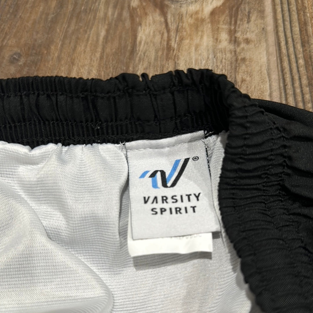 Women’s Size Small varsity spirit black and white drifit athletic shorts - good used condition