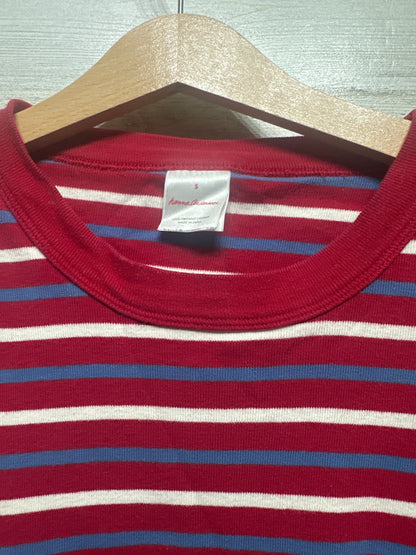 Hanna Andersson Organic Cotton Striped Shorts Pajama Set - Adult Unisex Size Small - Very Good Used Condition