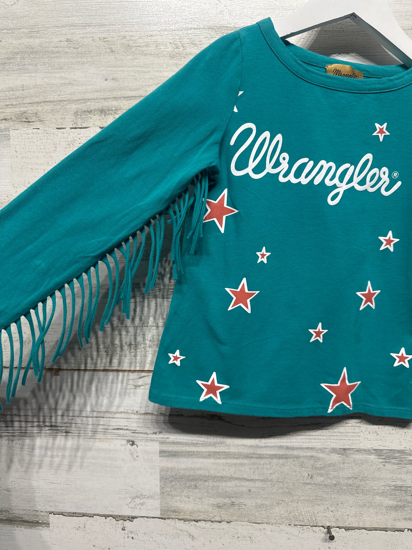 Size 4-5 XS Wrangler Fringe Western Shirt - Very Good Used Condition