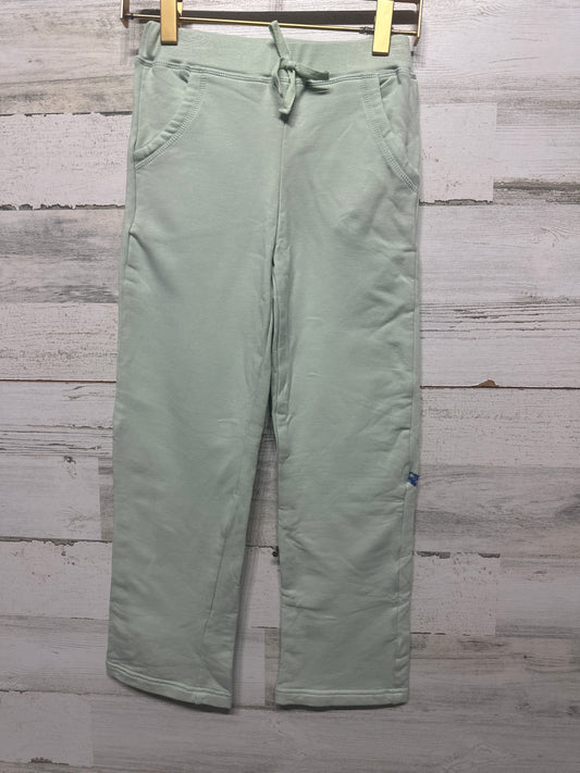 Boys Size Small (6-8) Kickee Pants Bamboo Blend Mint Fleece Lined Sweatpants - Very Good Used Condition