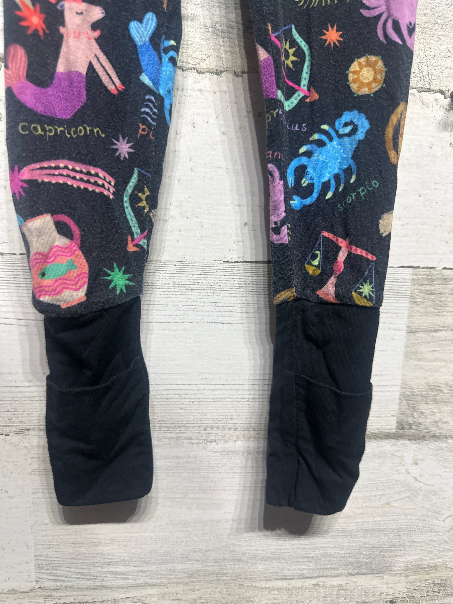 Little Sleepies Bamboo Astrological Signs Convertible Sleeper - Toddler Size 2t - Good Used Condition