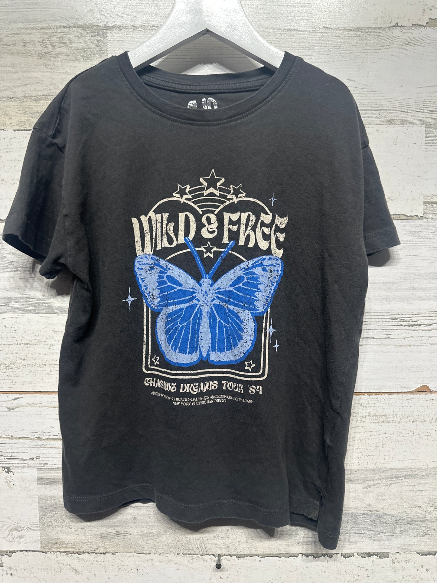 Cotton On Kids Wild and Free T-Shirt - Girls Size 9-10 - Good Used Condition