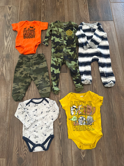 Boys Preowned Size 6-9m Clothing Lot (6 Pieces) - Good Used Condition*