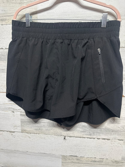Women's Size XL Black Lined Athletic Shorts - Very Good Used Condition