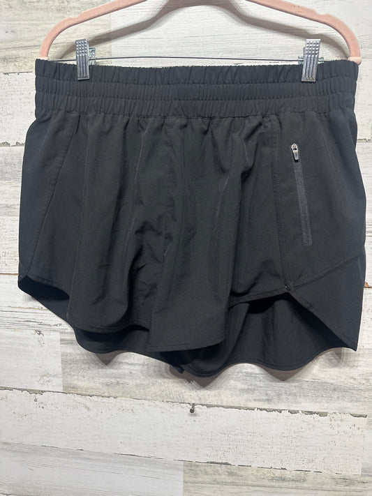 Women's Size XL Black Lined Athletic Shorts - Very Good Used Condition