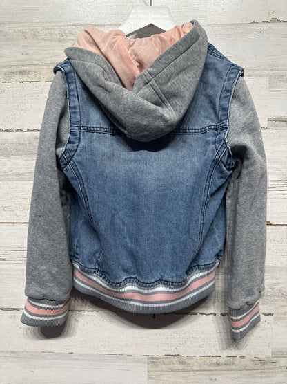 Denim Hooded Jacket -Urban Republic  - Girls Size Small 7/8 - Very Good Used Condition