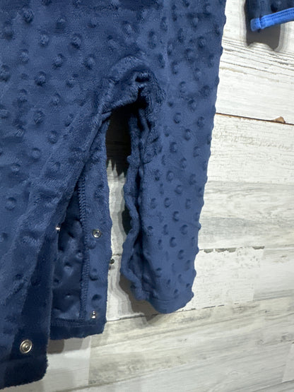 Size 9-12m Mud Pie Monster Applique Romper - Very Good Used Condition