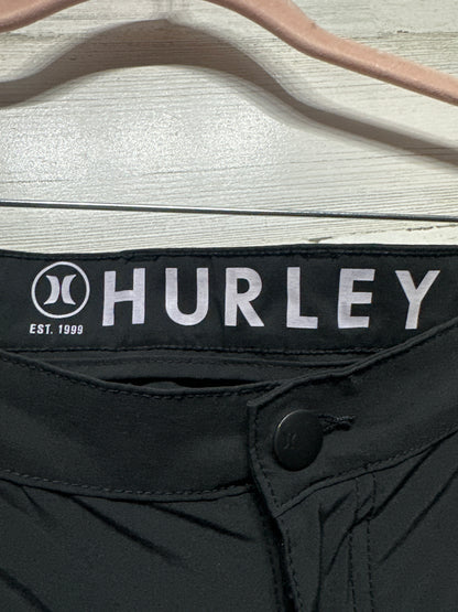 Hurley Men’s Size 40 Quick Dry Black Shorts VGUC