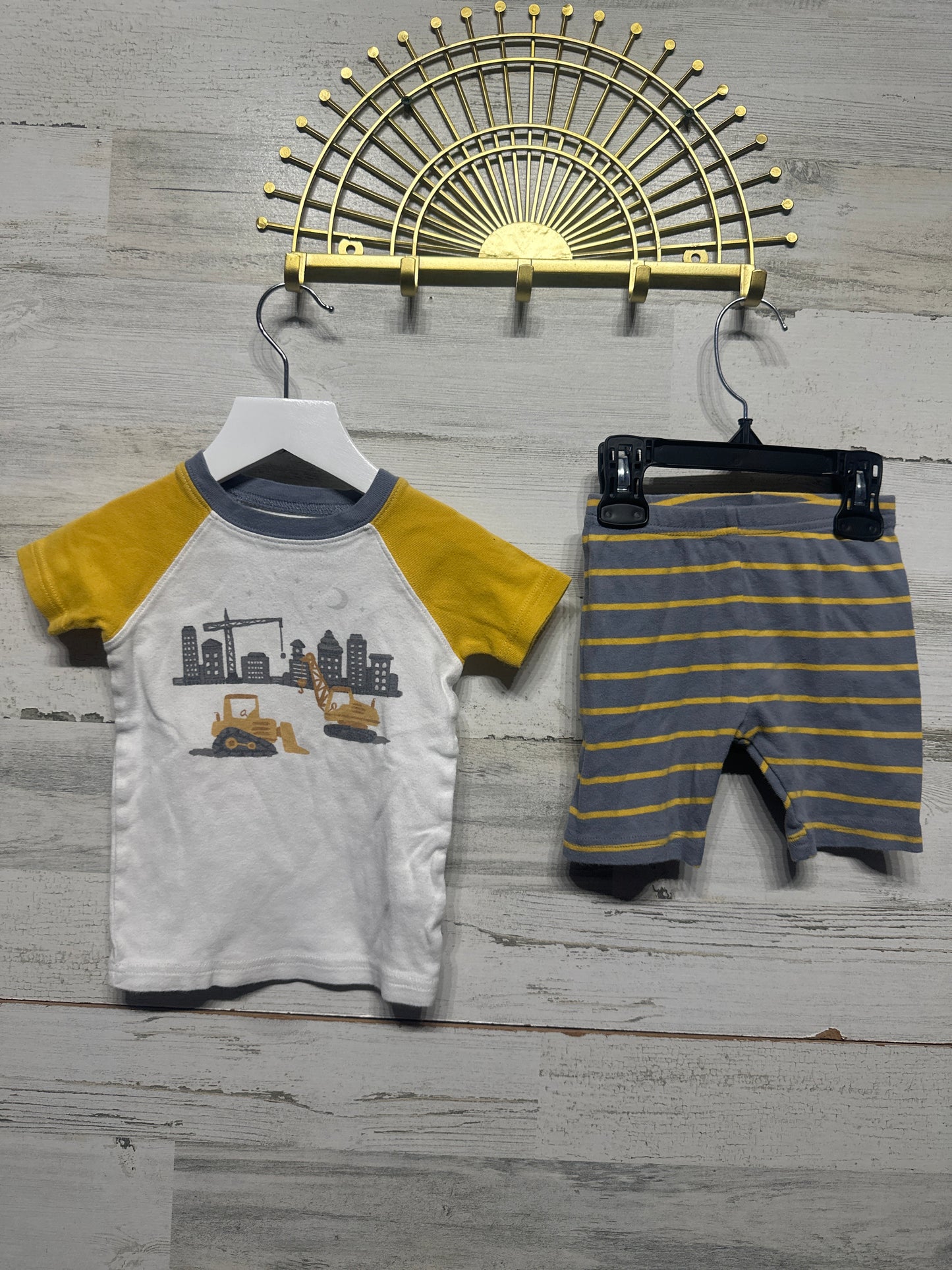 Construction Site Cotton Pajama Set - Carter's - Boys Size 2t - Good Used Condition