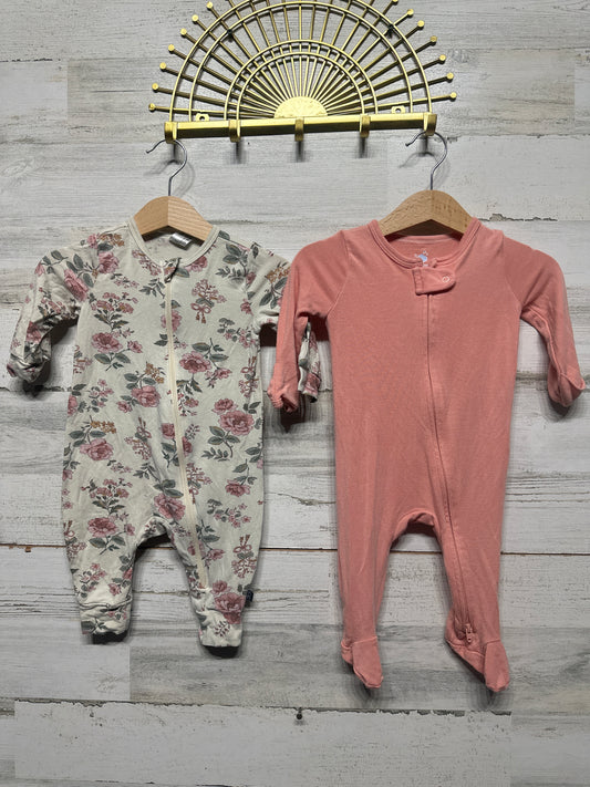 Bamboo/Modal Soft  Sleeper Lot - Girls Sizes 0/3m - 3/6m - GUC