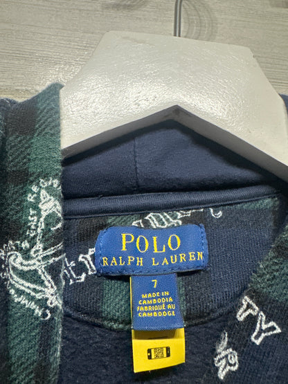 Polo Ralph Lauren Hoodie Fits Like Boys 6/7 GUC