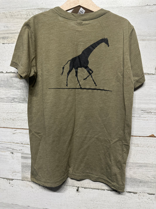 Long Neck Manor T-Shirt - Boys Size Youth Medium - Very Good Used Condition