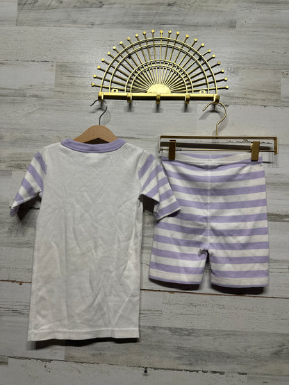 Hanna Andersson Disney Frozen Organic Cotton Shorts Pajama Set - Girls Size 8 (130cm) - Very Good Used Condition