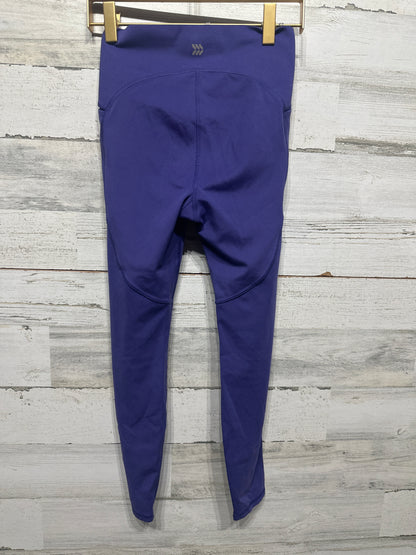 Girls Preowned Size 7-8 (M) All in Motion Side Pocket Purple Leggings - Good Used Condition