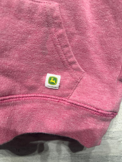 Girls Size 3t John Deere Pink Hoodie - Good Used Condition