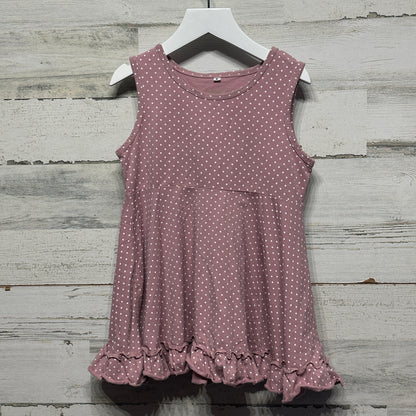 Girls Size 8 Layton + Ella Boutique Sleeveless Polka Dot Twirl Tunic - Very Good Used Condition