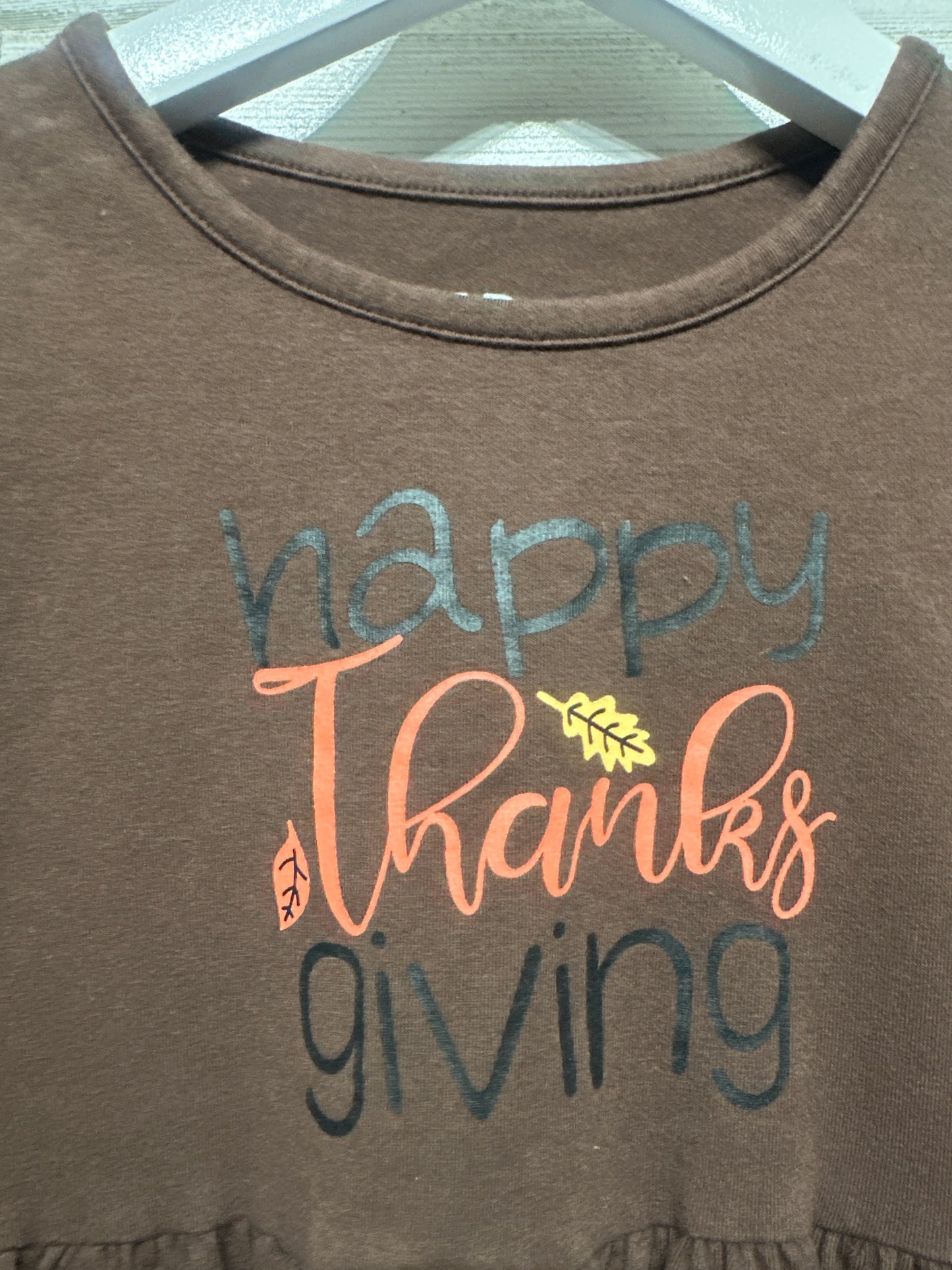 Size 4 Unique Baby Happy Thanksgiving Shirt - Very Good Used Condition