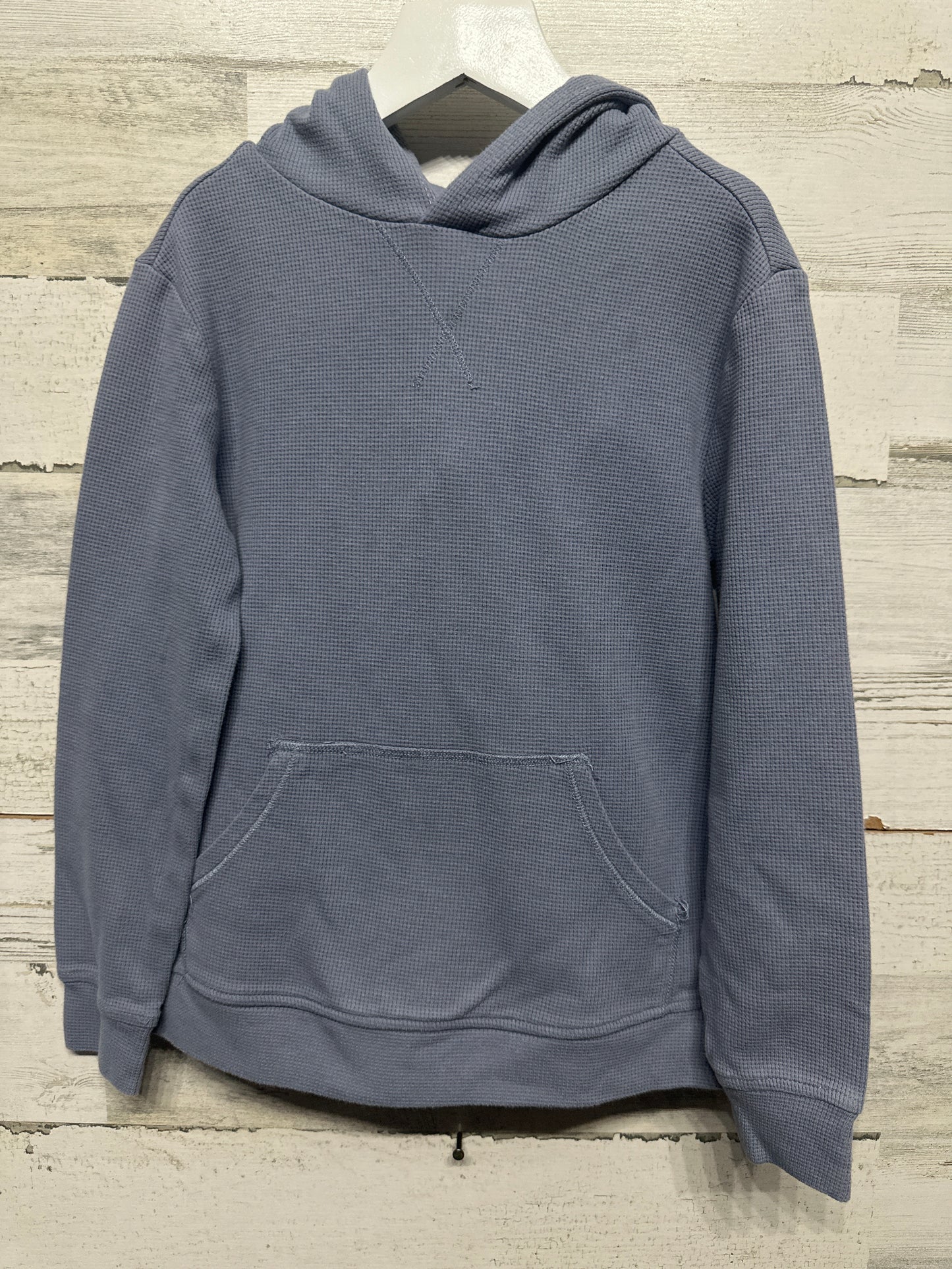 Boys Size 8 Scene & Heard Blue Thermal Lightweight Hoodie - Very Good Used Condition