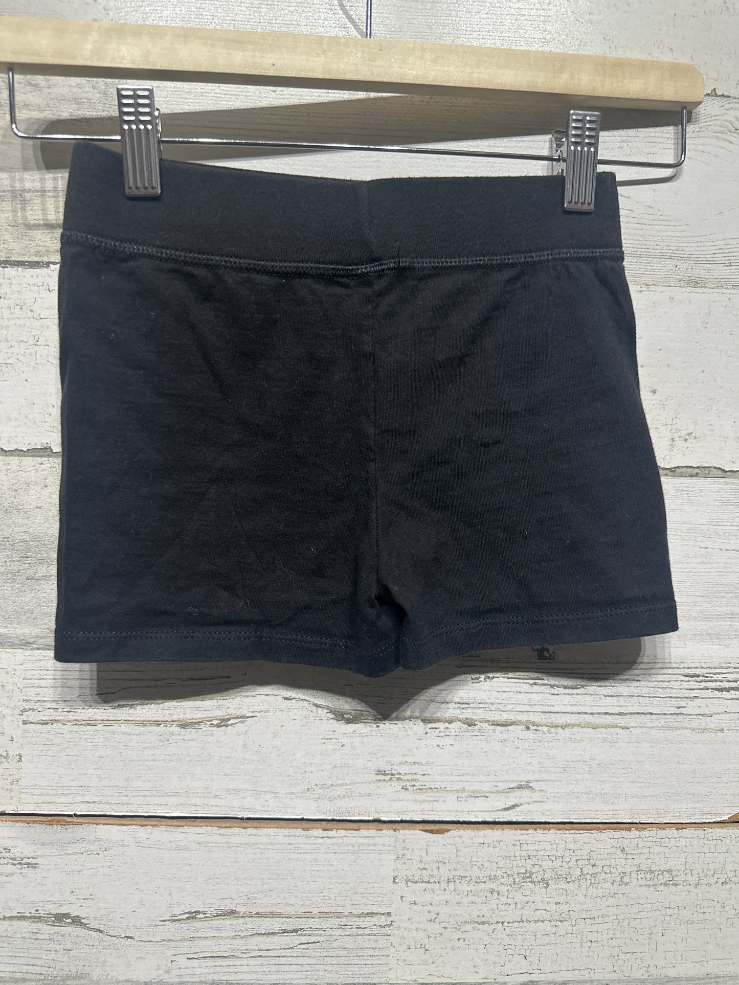 Girls Preowned Size Small Hanes Black Cotton Shorts - Good Used Condition