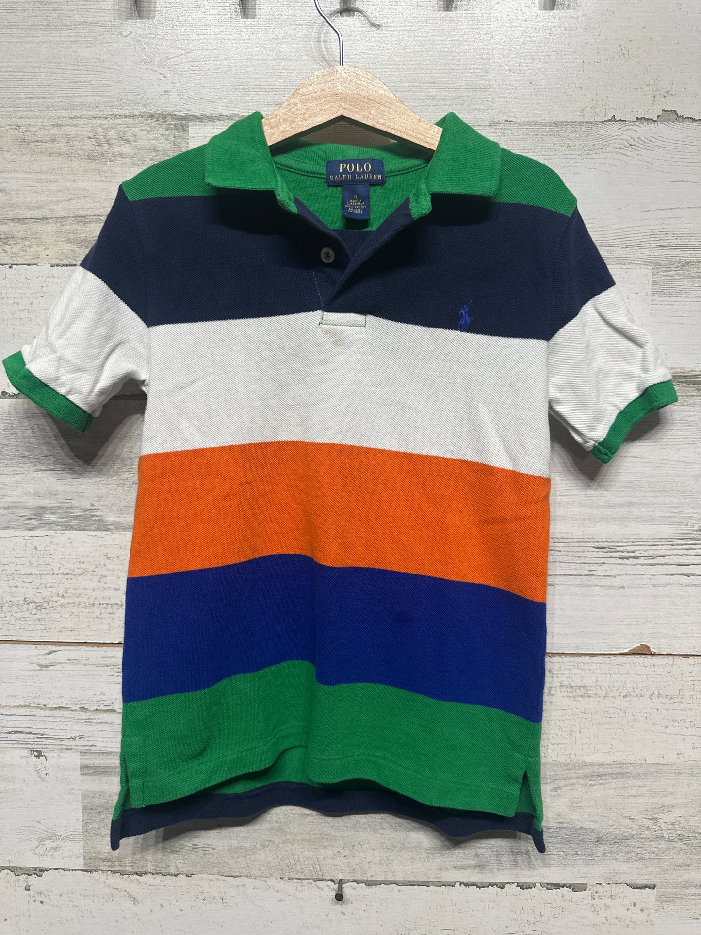 Boys Size 6 Polo Ralph Lauren Striped Polo Shirt - Play Condition*