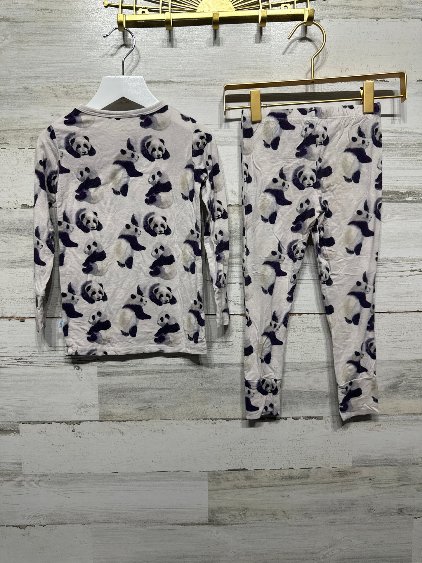 Boys Size 4t Posh Peanut Bamboo Panda Pajama Set - Good Used Condition