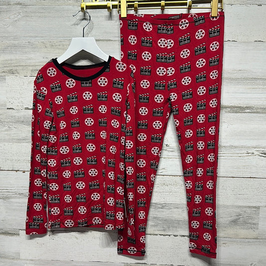 Boys Size 10 Kickee Pants Bamboo Red Movie Night Two Piece PJ Set - New With Tags