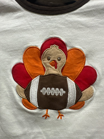 Boys Size 24m Starting Out Turkey Football Applique Shirt - Play Condition*