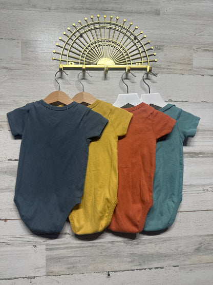 Honest Clothing Organic Cotton Bodysuit Lot - 4 Pieces - Boys Size 18m - Very Good Used Condition