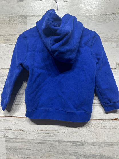 Boys Size 24m Polo By Ralph Lauren Blue Hooded Jacket - Good Used Condition