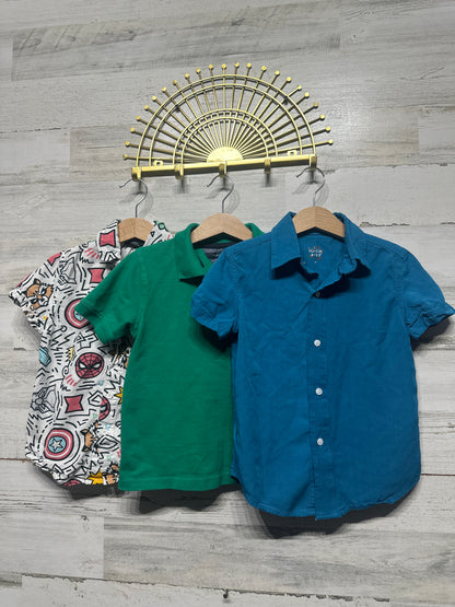 Boys Fits Like 4t Shirt Lot - Kickee, Marvel, Tommy Hilfiger - Very Good Used Condition